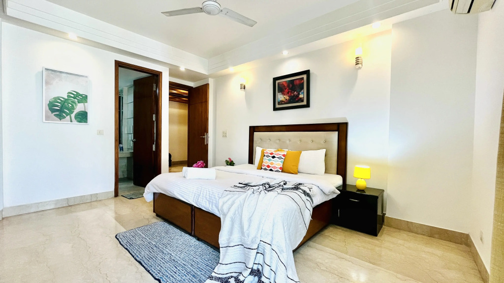 Bluo Modern 3Bhk M Block - Balcony, Parking