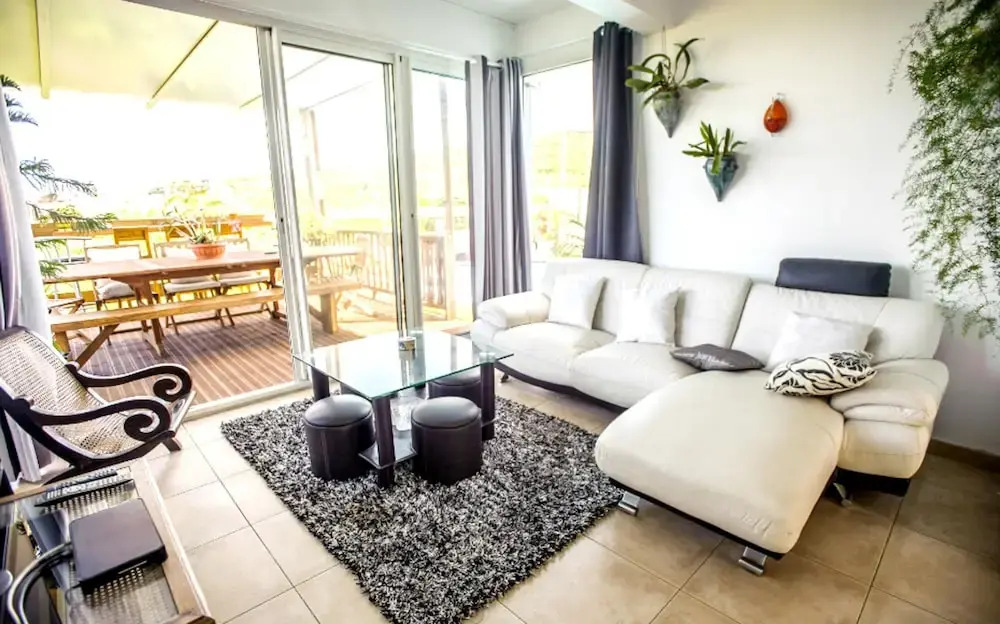 Villa With 4 Bedrooms in La Saline-les-bains, With Wonderful sea View, Private Pool, Enclosed Garden