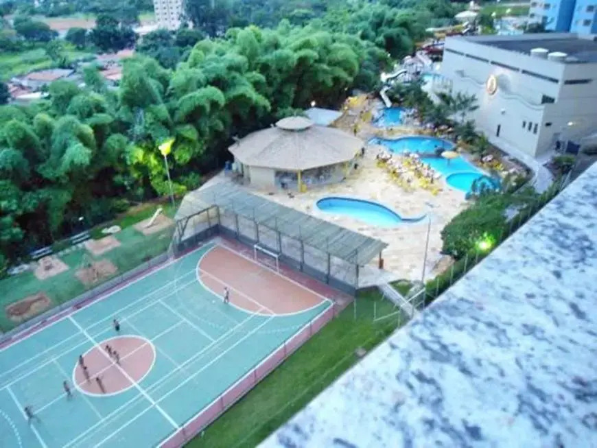Flat Golden Dolphin Grand Hotel - Quarto e Sala Com Roupa de Cama e Banho - Piscinas 24h