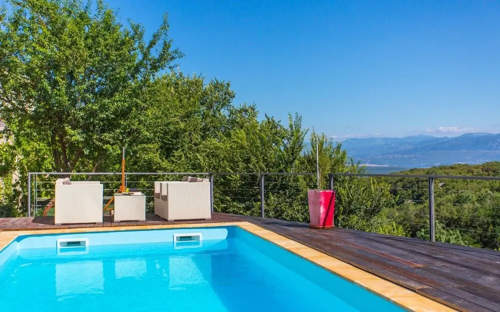 Villa With 4 Bedrooms in Dobrinj, With Private Pool, Furnished Terrace