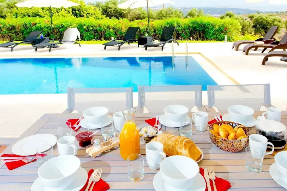 Pool Villa Stella Crete 500m From sea