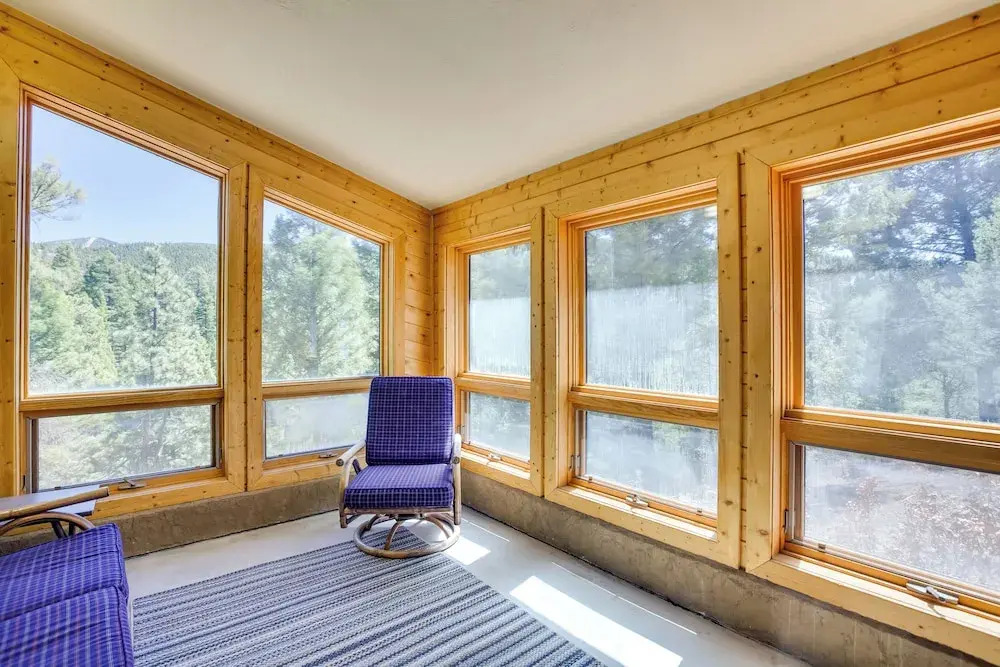 Roomy Angel Fire Home w/ Hot Tub, Sunroom & Views!
