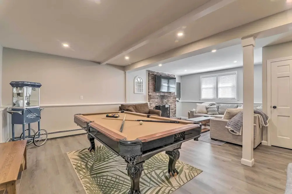 Pool Table + Fire Pit: Wooded Hyannis Haven!