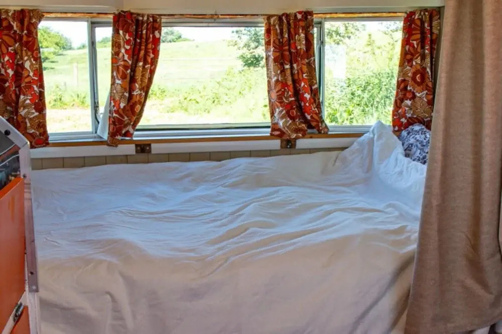 Retro 1960's Caravan With Mountain Views
