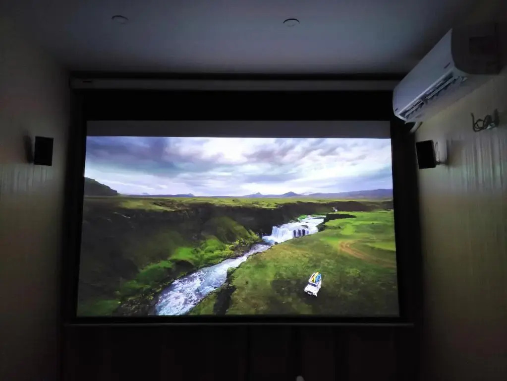 Small room with big cinema and PS4