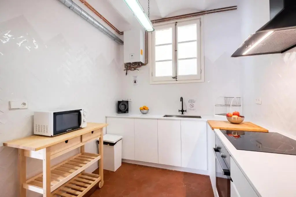 Sunny and Modernist apartment for groups in center