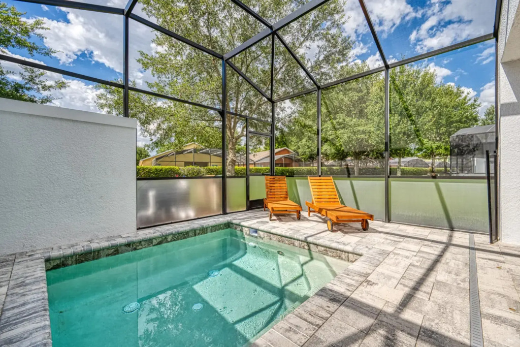 Modern and spacious home with private pool near Disney