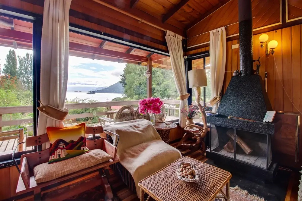Casa Campestre frente al Lago Calafquén