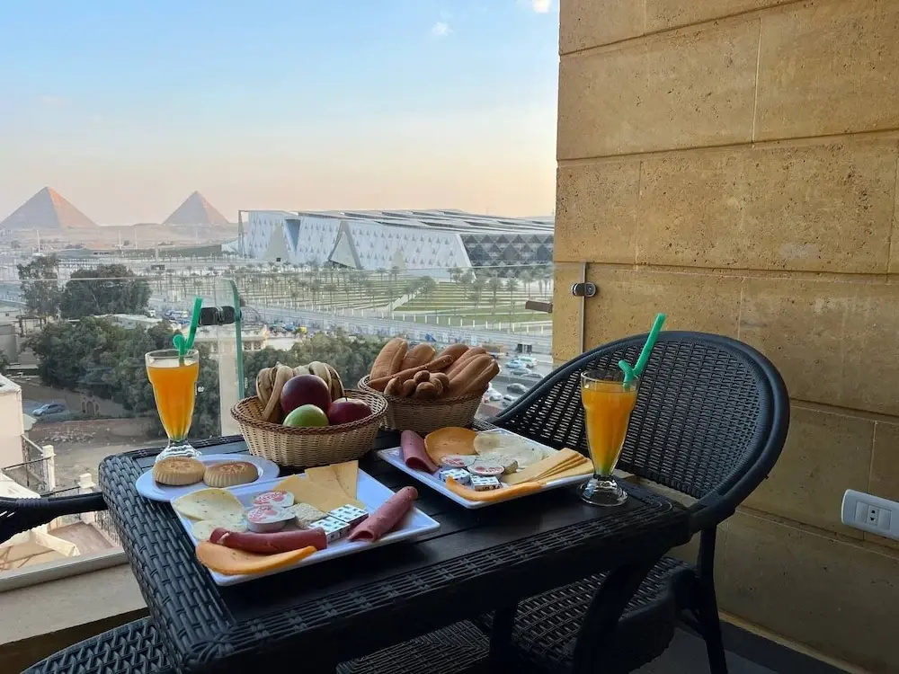 Asia Grand Museum & Pyramids view