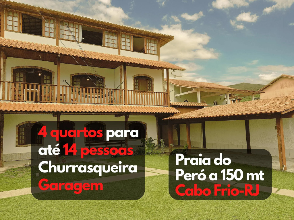 4 Quartos Espaçosos C/churrasqueira E Praia A 150m