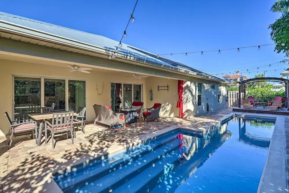 Chic Cocoa Beach Oasis w/ Pool - Steps to Shore!