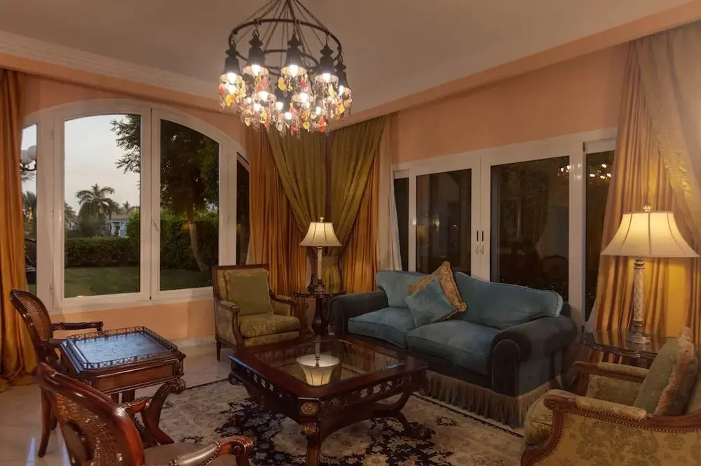 A 4 bedroom contemporary villa is furnished with luxe imported Italian furniture