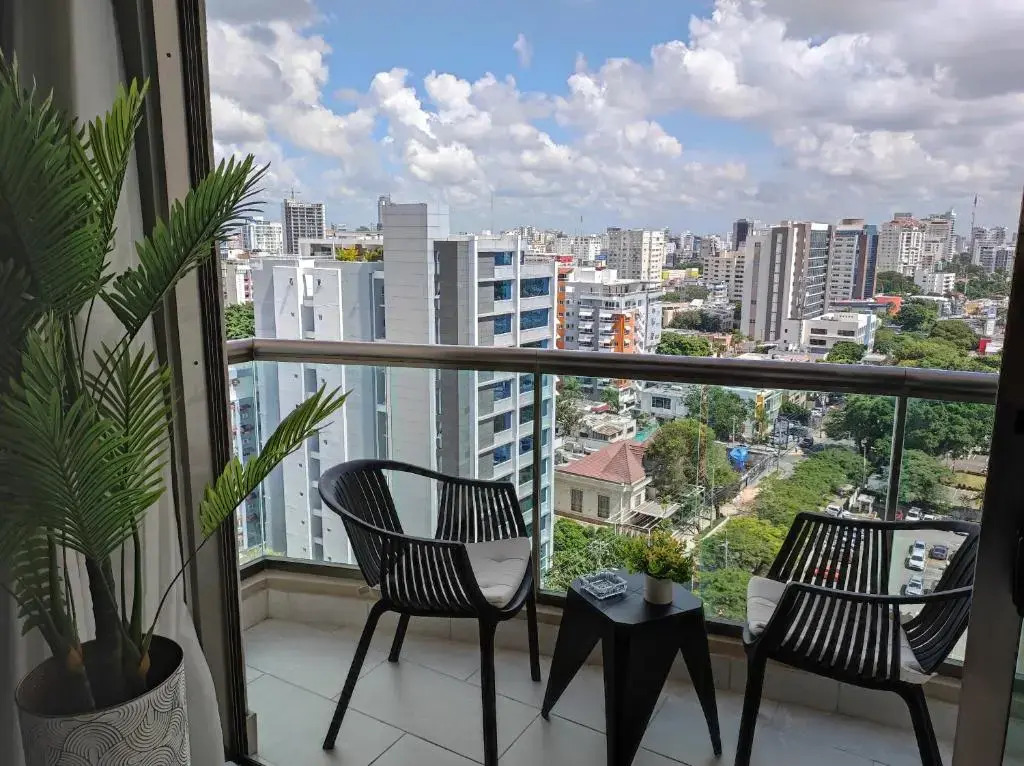 Precioso apartamento 1BR, piscina, gym, sauna, vista a la ciudad