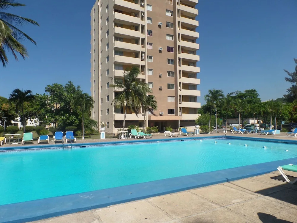 Beach-side condos at Turtle Beach Towers