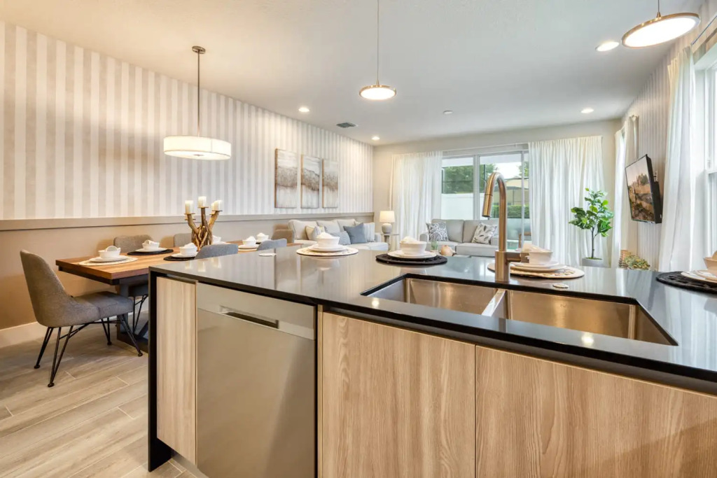 Modern and spacious home with private pool near Disney