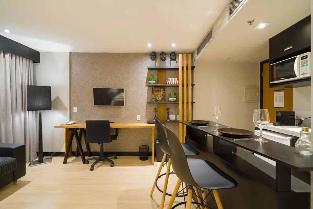 BO217 Flat na Av.Ibirapuera em local fantástico!