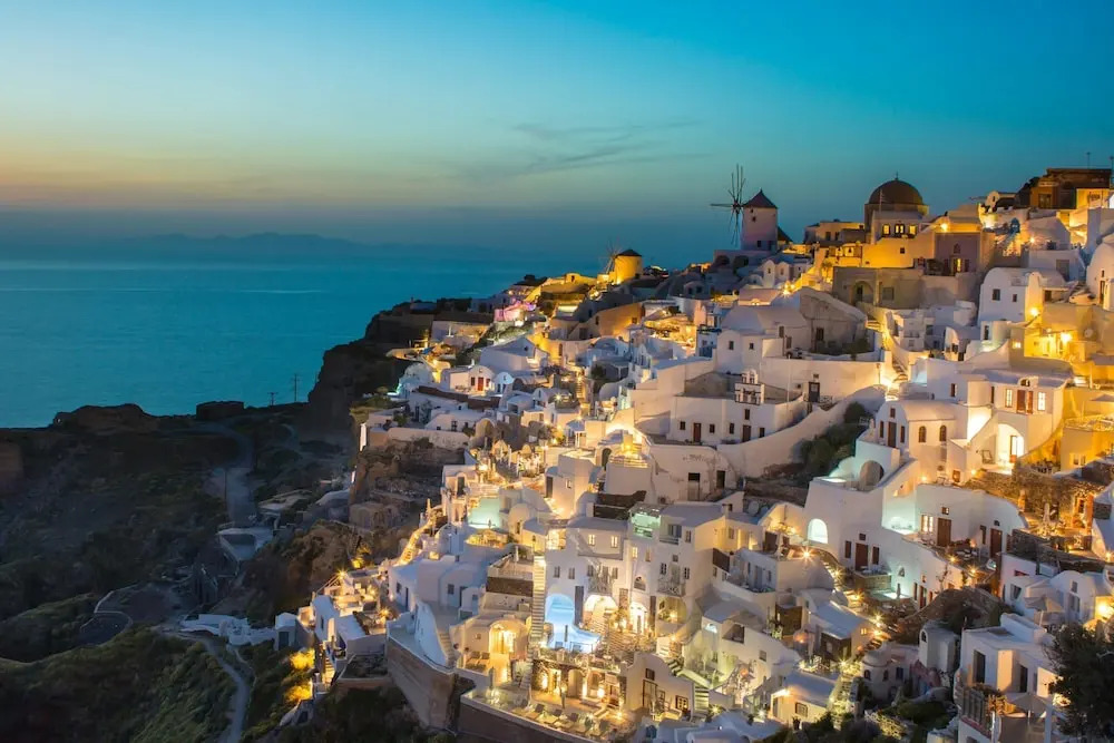 Santorini Rooftop Hot Tub Suite with Panoramic Views