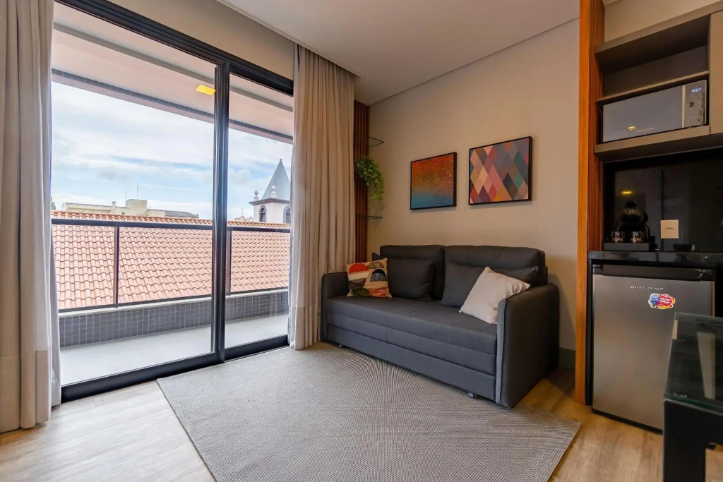 AION suítes 104 - Compacto e luxuoso Loft - Rooftop com piscina e academia - À poucos passos da praia