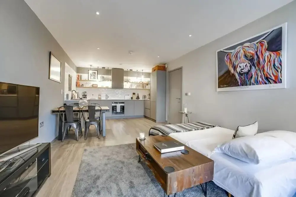 Modern 2bed W/balcony Sleeps 6 in Hackney