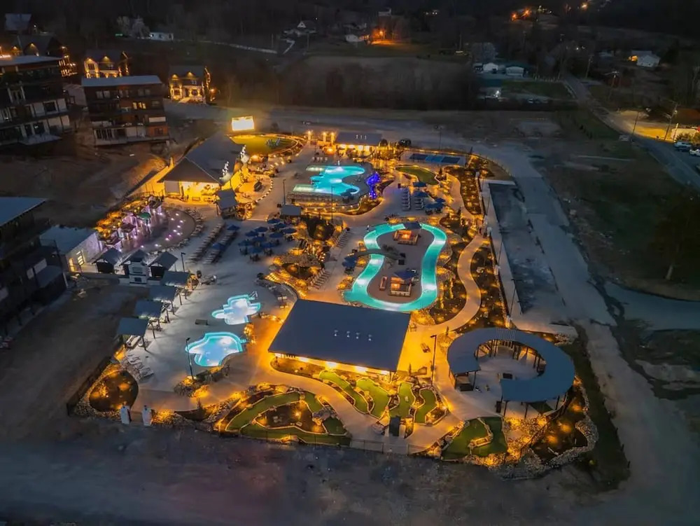 Firefly Lodge Indoor Pool Theater Hot Tub