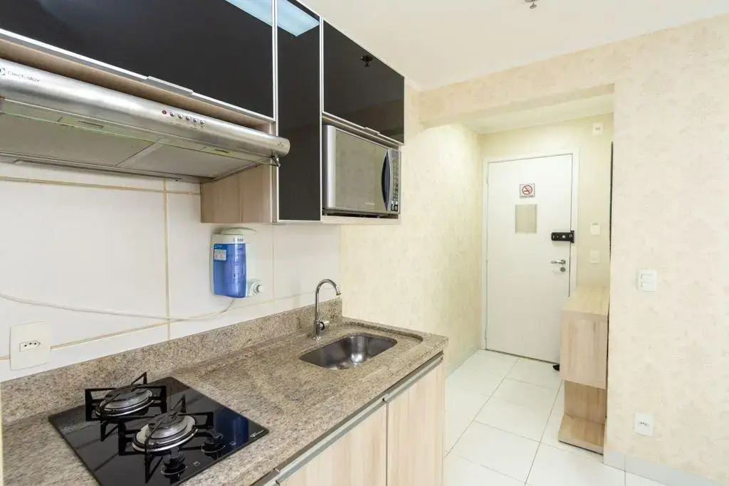 Apartamento de 1 quarto - Edifício Metropolitan Barcelona - JARDIM GOIAS - Wi-fi - Garagem - MB1307B