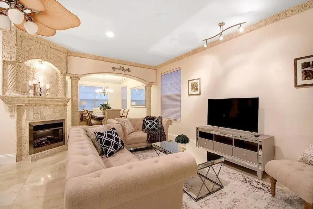 Walk to Beach Spacious Estate with Hot Tub & Game Room