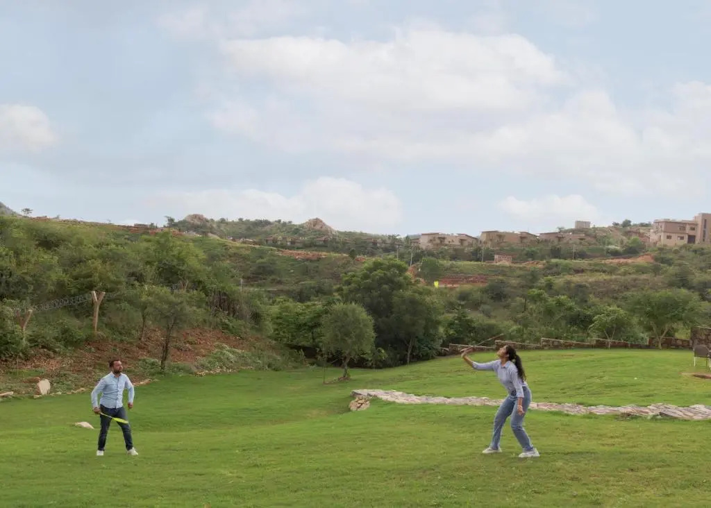 SaffronStays Aurum Villa, Moringa Valley - 3BR hilltop villa with Aravalli views, bonfire & trails near Lake Pichola