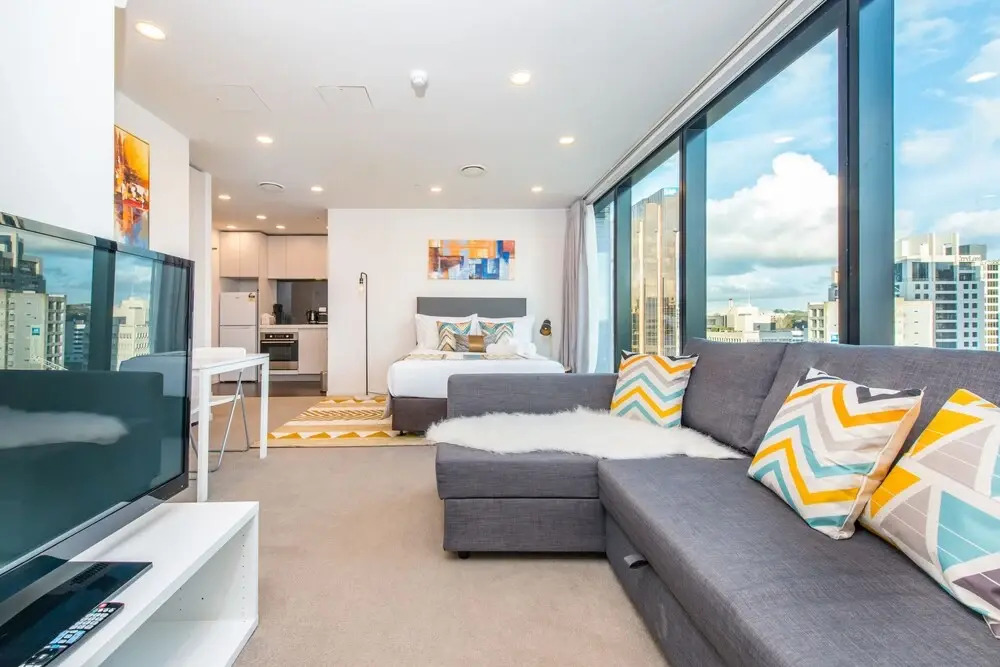 Ehome - Brand New Air Con-Amazing Skytower View On The Bed