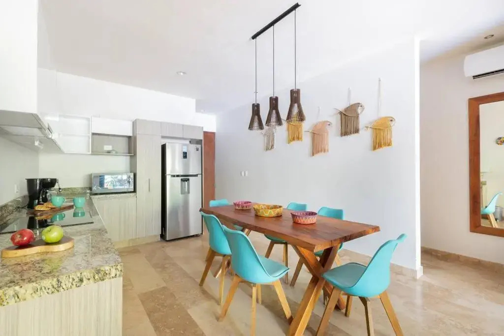 Tulum Swim up apartment for 5 pax with free bikes and WIFI