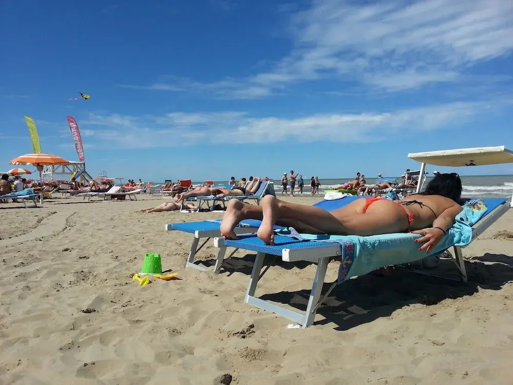 Appartamento sulla spiaggia con balcone