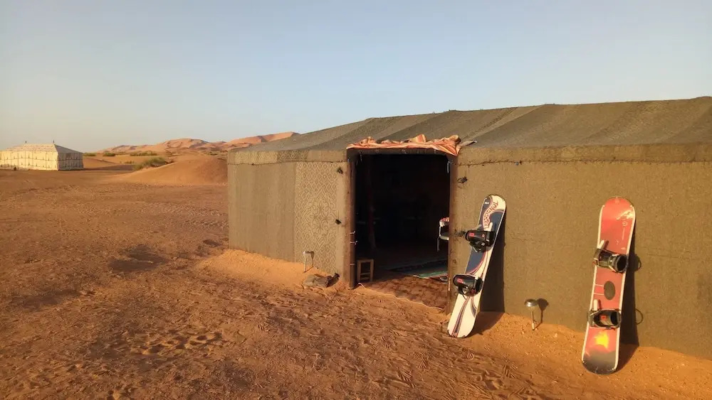 Quiet luxury desert camp
