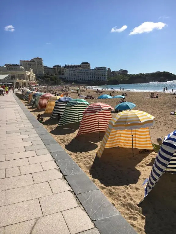 Apt-400m plage de Biarritz dans quartier résidentiel tous commerces très calme et tout confort