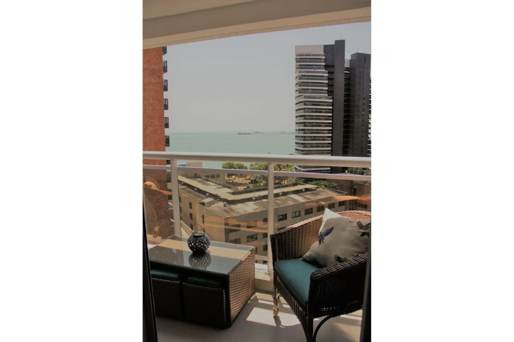 Flat no mais novo edifício conceito com linda vista mar !!!