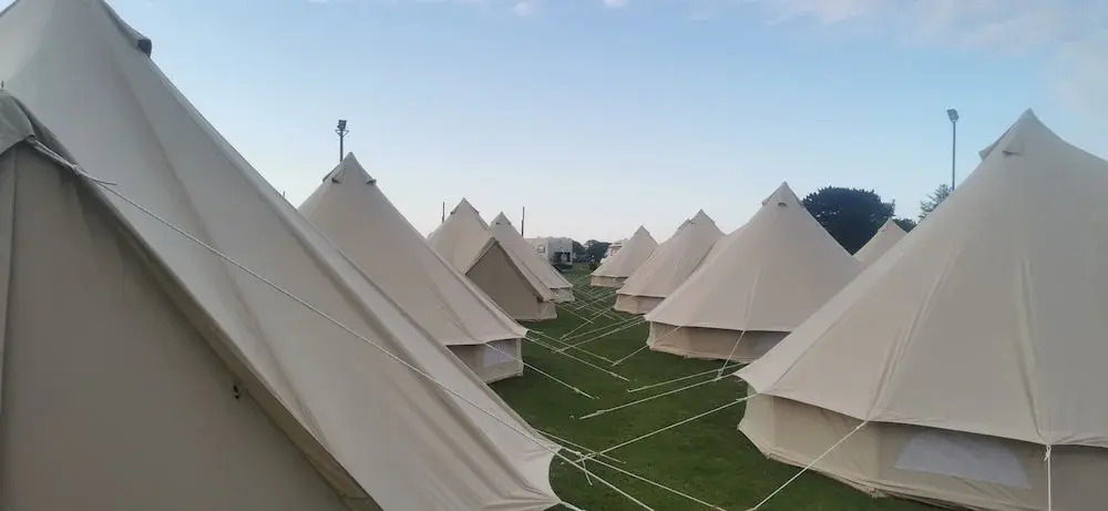 Nine Yards Bell Tents at the TT - Castletown