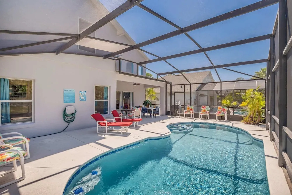 Spacious Pool Area and Game Room, Quiet Location Close to Disney #6lb73