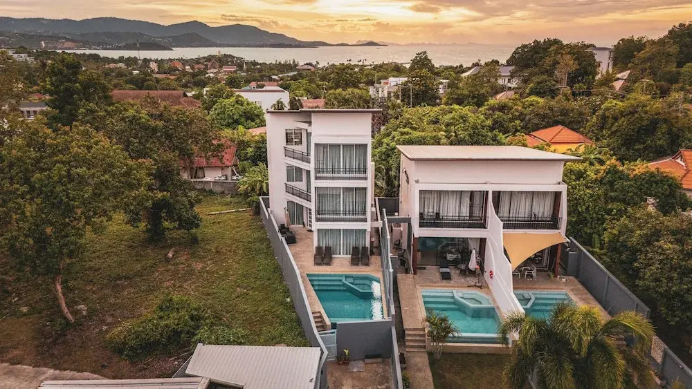 Sea View Front&Back Pool Near Beach V240