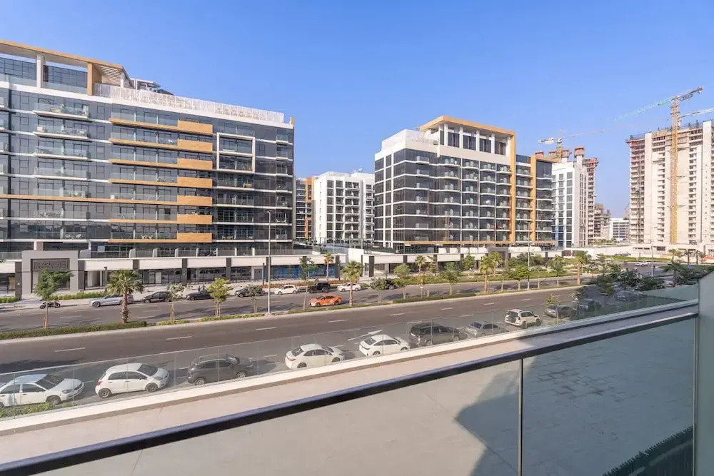 Homey Studio Apartment Perfect for 2 at Azizi Riviera 46