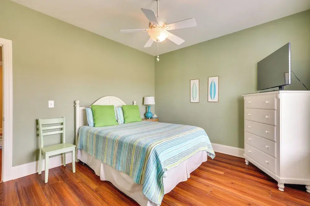 Walk to Beach: Oak Island Retreat w/ 210-yard Dock