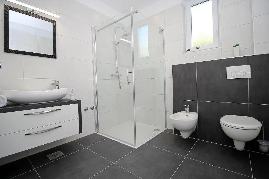 Villa MIRNA with heated pool & whirlpool, traditional wine bar, 150m from sea