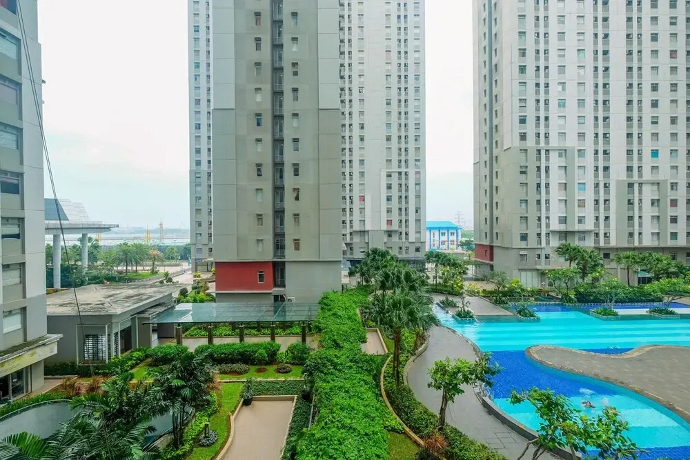Best View Studio Apartment at Green Bay Pluit By Travelio