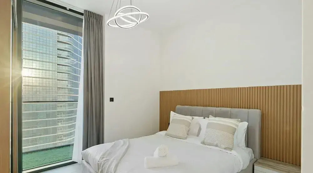 Modern 2BR w Balcony in JVC nr Dubai Sports City