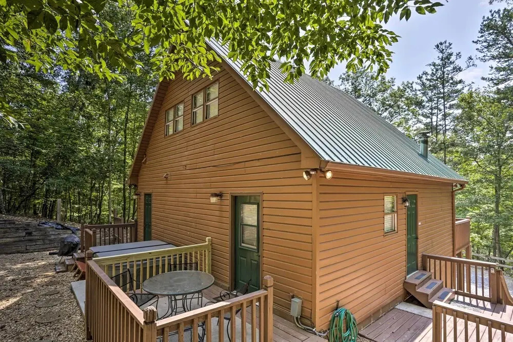 Ellijay Resort Cabin w/ Fire Pit, Decks, & Hot Tub