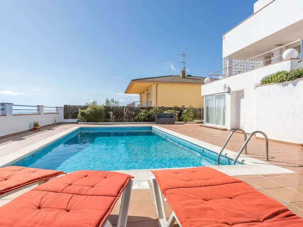 Spacious Holiday Villa With Private Swimming Pool and Various Terraces in Blanes