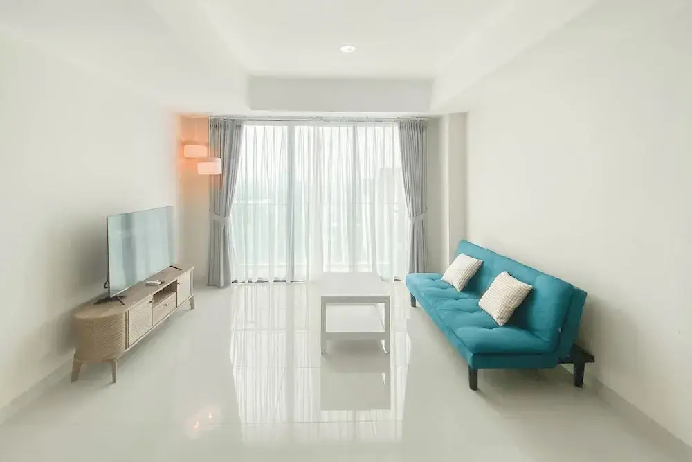 Spacious and Combined 1BR Apartment at Nine Residence