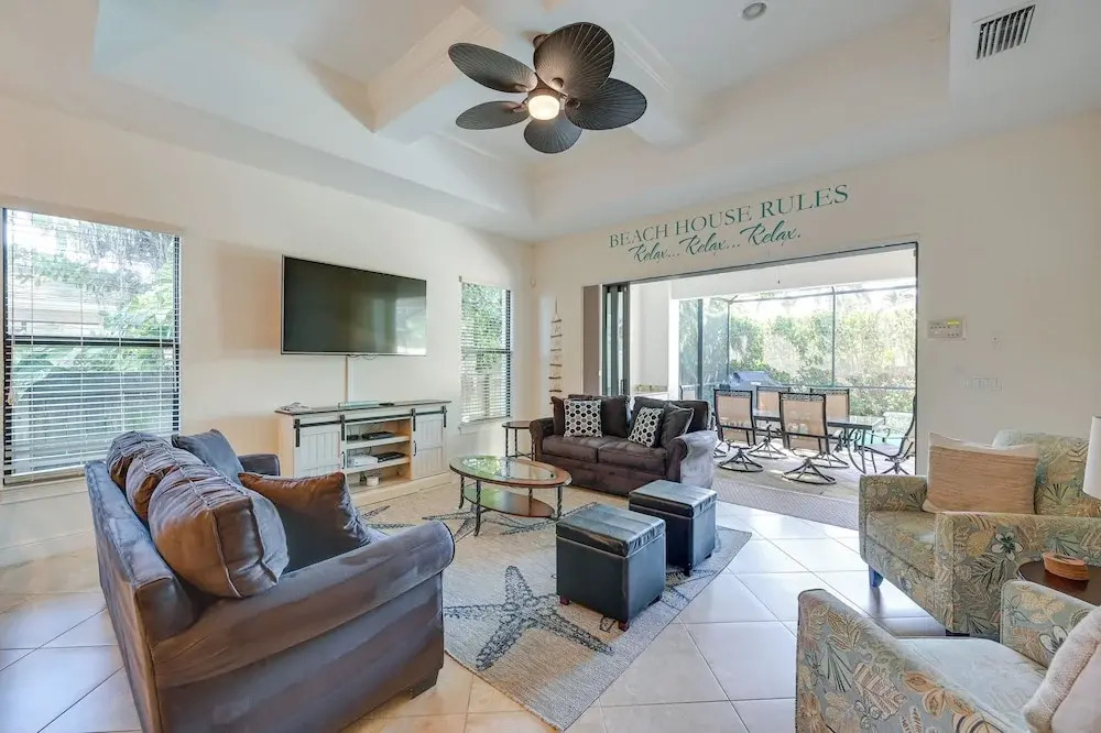 Chic Naples Retreat w/ Private Heated Pool & Lanai