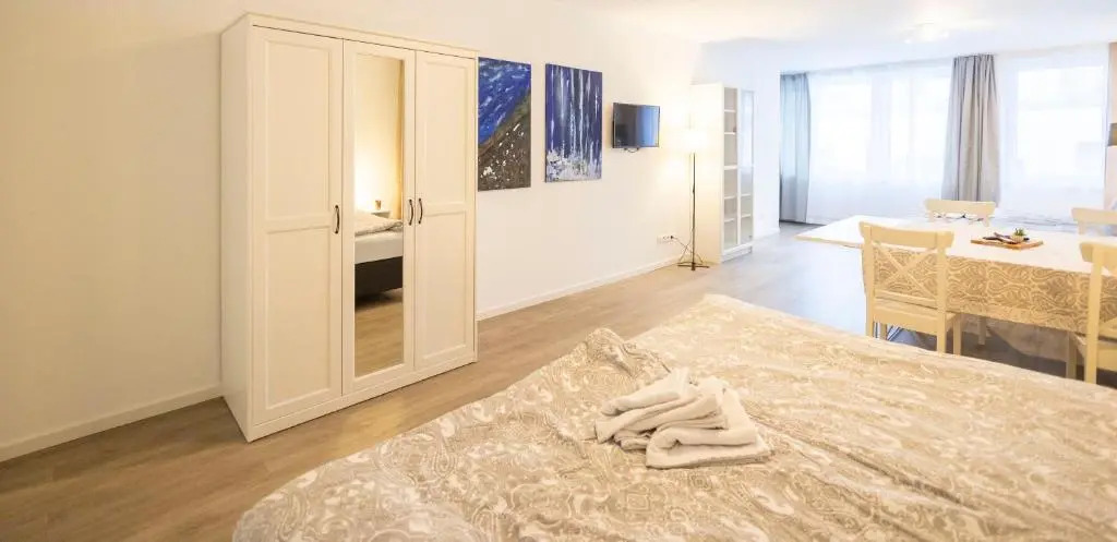 City Apartment Küche Bad im Zentrum Ravensburgs A06