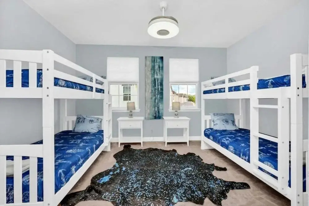 5 Bed Multiple Bunks Perfect For Kids With Pool! 5 Bedroom Townhouse