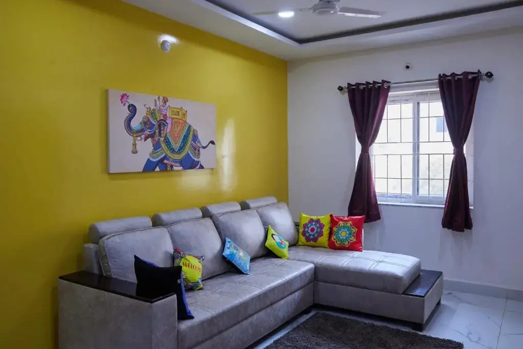 Chill place : 3 BHK with AC bedrooms and functional kitchen