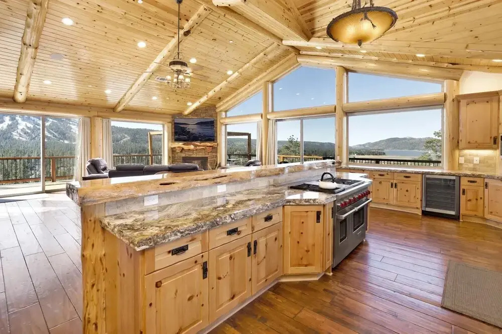 2206-golden Oak Log Cabin 7 Bedroom Home by RedAwning