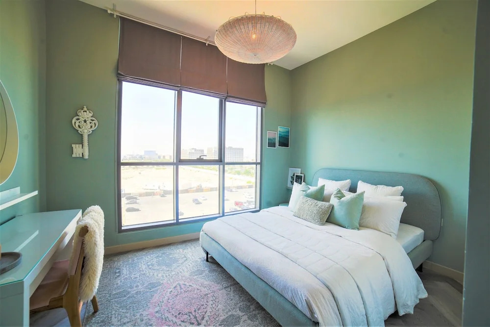 Luxurious Dubai Hills with balcony park view